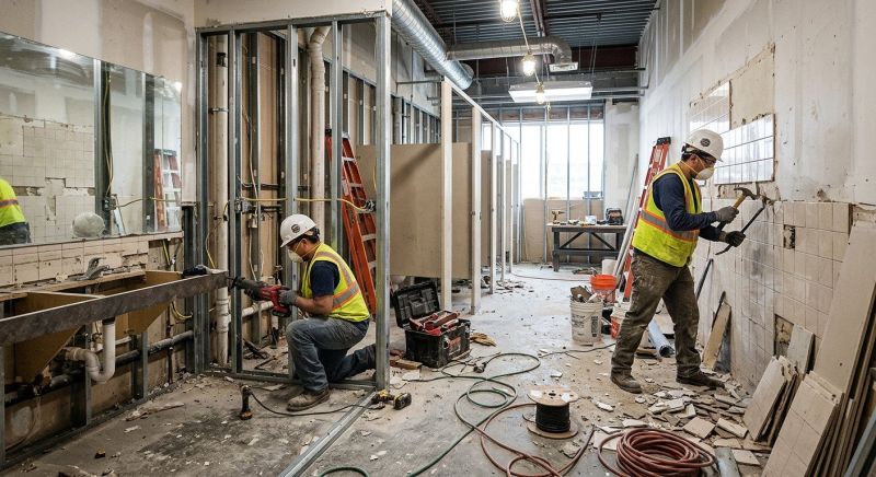 Office Bathroom Renovation in Denver County, CO